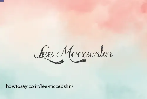 Lee Mccauslin