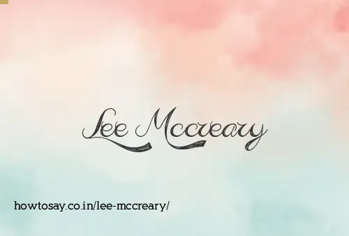 Lee Mccreary