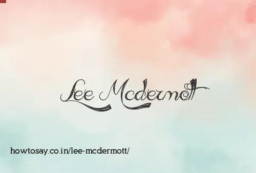 Lee Mcdermott