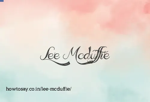 Lee Mcduffie