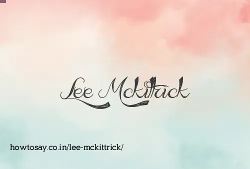 Lee Mckittrick