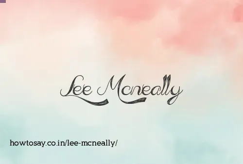 Lee Mcneally