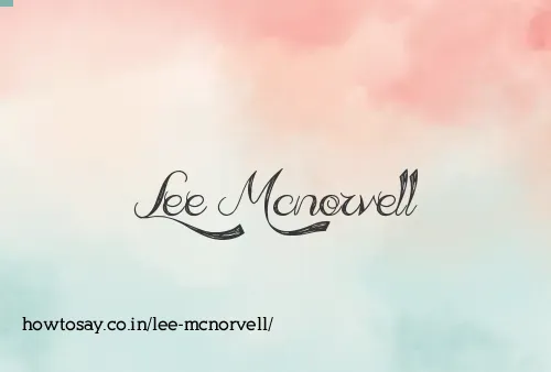 Lee Mcnorvell