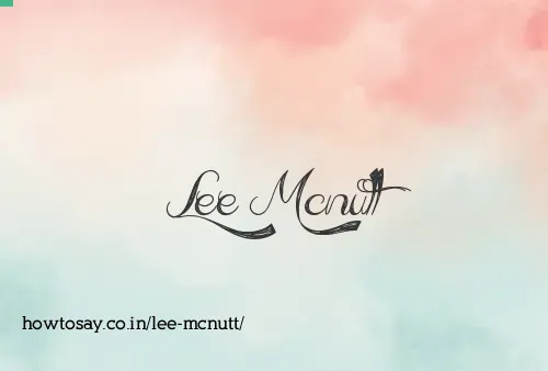 Lee Mcnutt