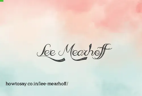 Lee Mearhoff