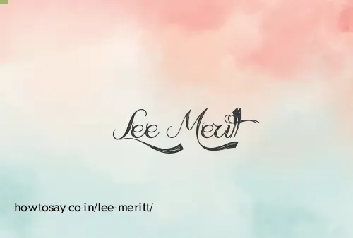 Lee Meritt