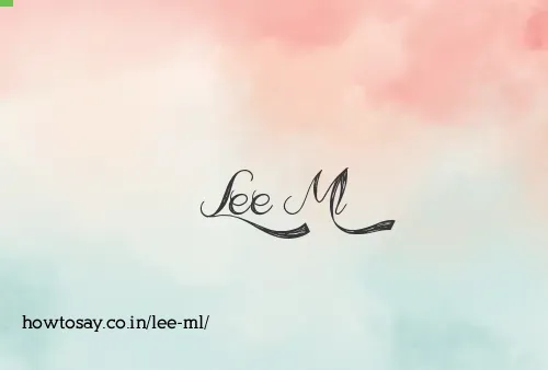 Lee Ml