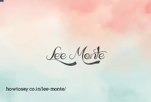 Lee Monte