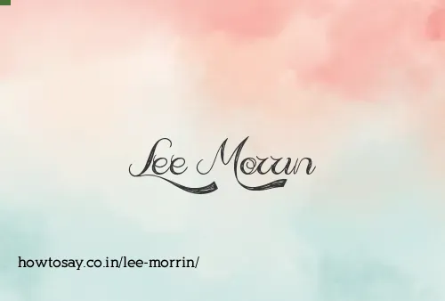 Lee Morrin