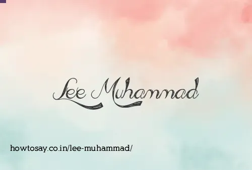 Lee Muhammad
