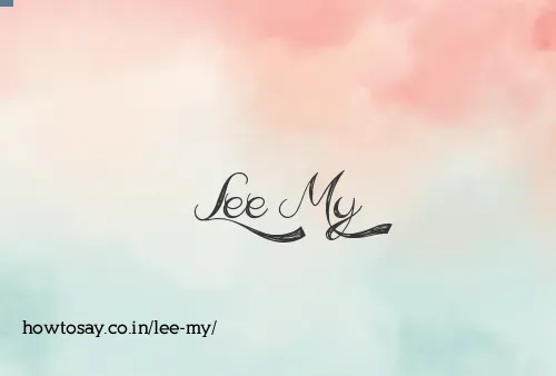 Lee My