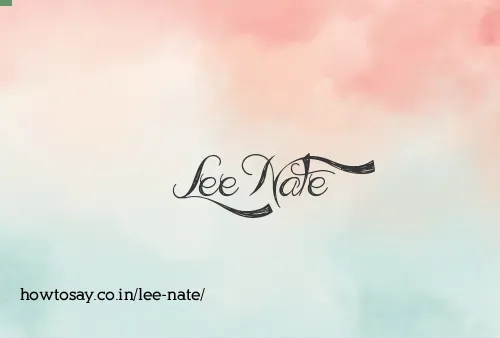 Lee Nate