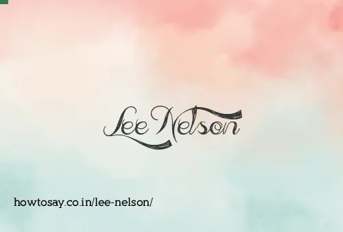 Lee Nelson