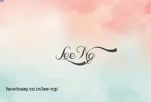 Lee Ng