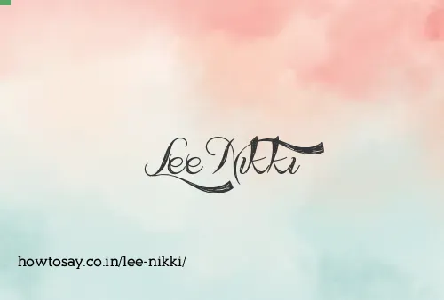 Lee Nikki
