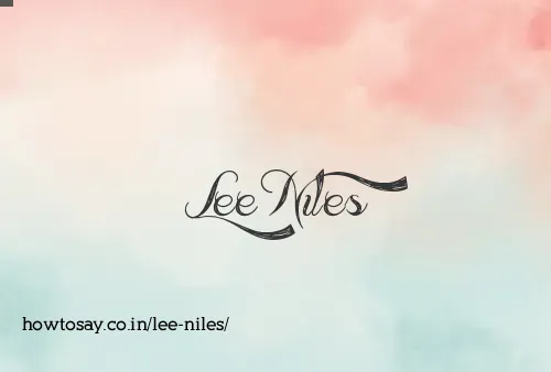 Lee Niles