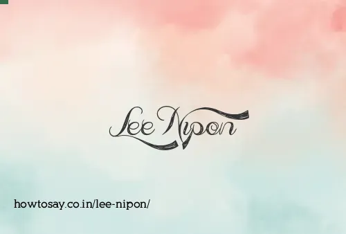Lee Nipon
