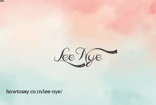 Lee Nye