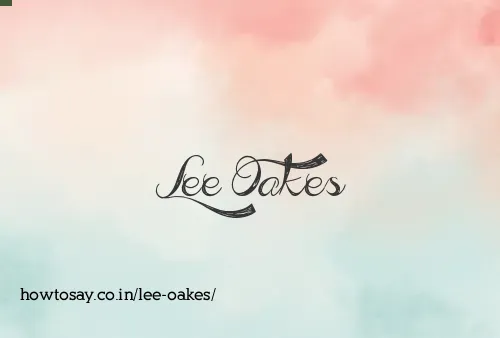 Lee Oakes