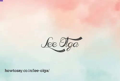 Lee Olga