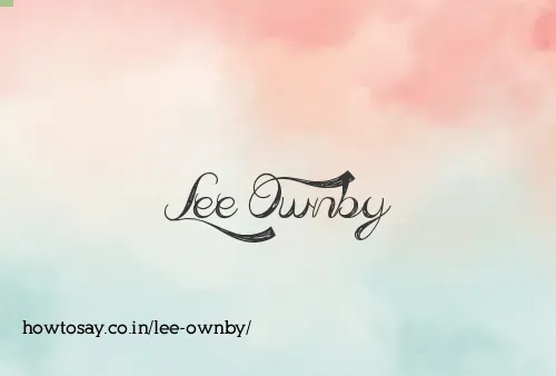 Lee Ownby