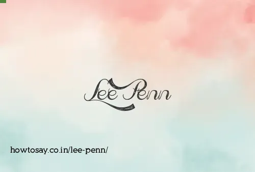 Lee Penn