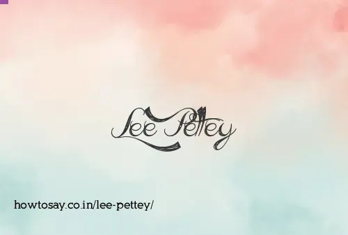 Lee Pettey