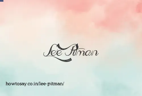 Lee Pitman