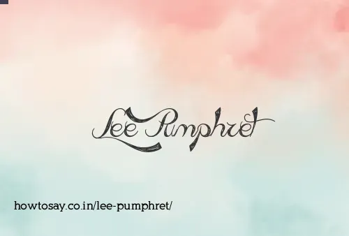 Lee Pumphret