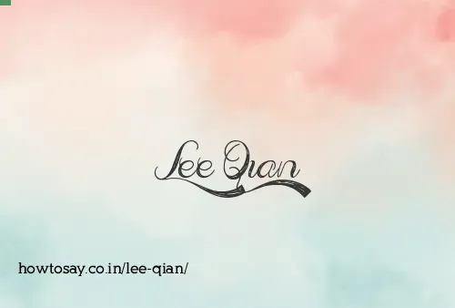 Lee Qian