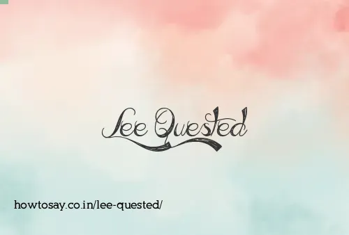 Lee Quested