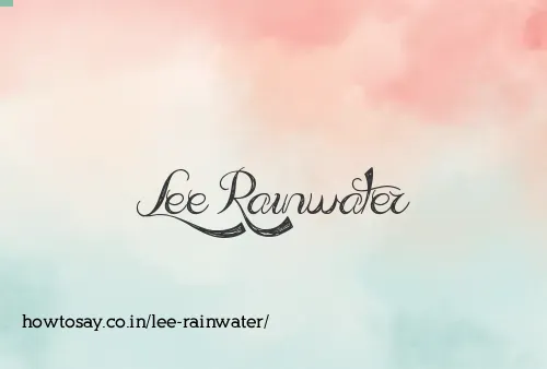 Lee Rainwater