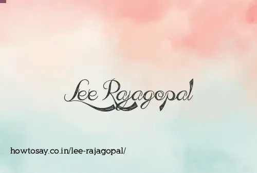 Lee Rajagopal