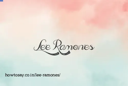 Lee Ramones