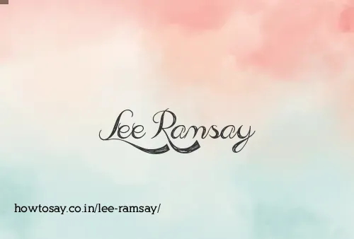 Lee Ramsay