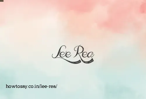 Lee Rea