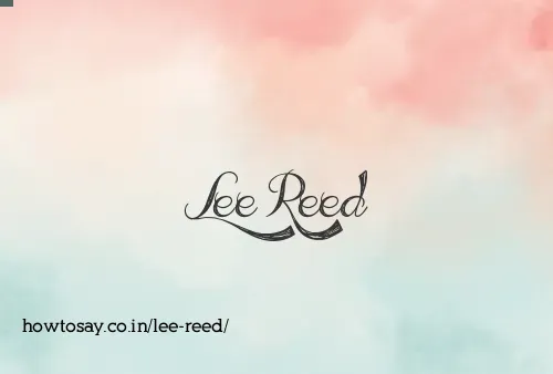 Lee Reed