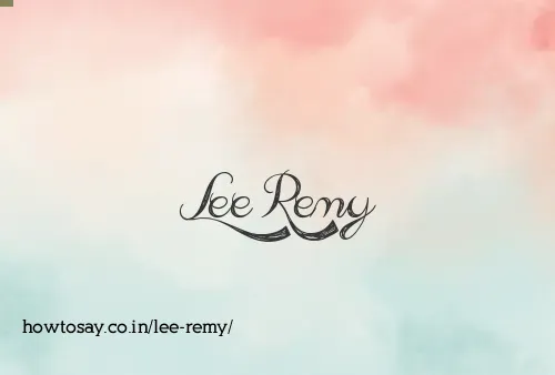 Lee Remy