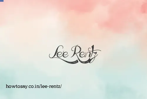 Lee Rentz