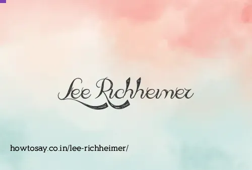 Lee Richheimer