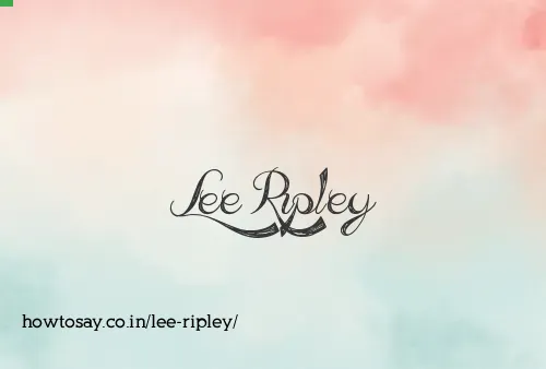 Lee Ripley