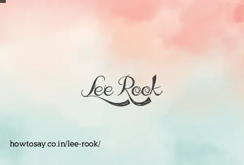 Lee Rook