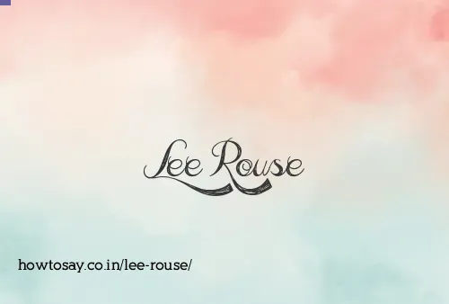 Lee Rouse