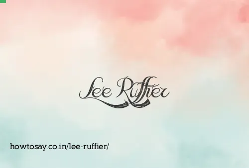 Lee Ruffier