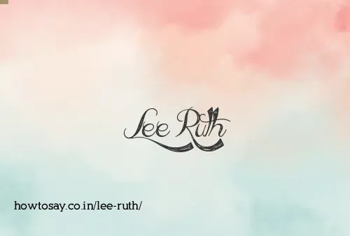 Lee Ruth