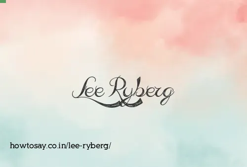 Lee Ryberg