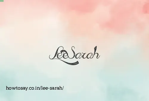 Lee Sarah