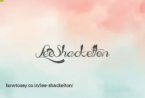Lee Shackelton