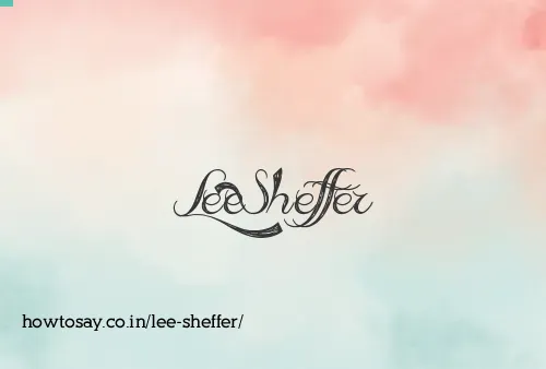 Lee Sheffer