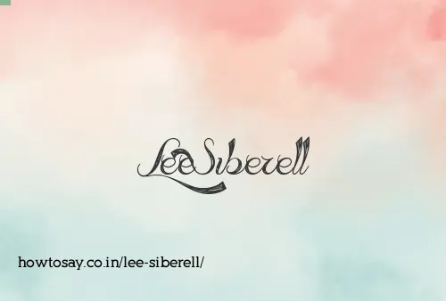 Lee Siberell